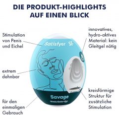 Satisfyer Egg Savage - masturbačné vajíčko (1ks)