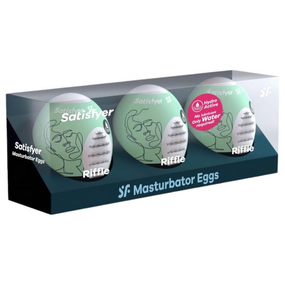 Satisfyer Egg Riffle - masturbačné vajíčko sada (3 ks)