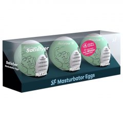 Satisfyer Egg Riffle - masturbačné vajíčka set (3 ks)