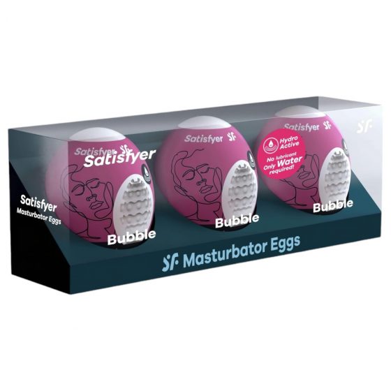 Satisfyer Egg Bubble - masturbačné vajíčko set (3 ks)