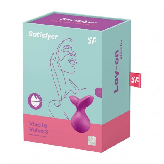 Satisfyer Viva la Vulva 3 - bezdrôtový, vodotesný vibrátor na klitoris (viola)