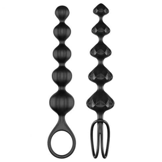 Satisfyer Love Beads - sada análnych korálkov - čierna (2 dielna)