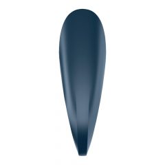   Satisfyer Rocket Ring - vodotesný, nabíjací krúžok na penis (sivo - modrý)