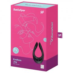   Satisfyer Endless Joy - nabíjací, vodeodolný párový vibrátor (čierny)