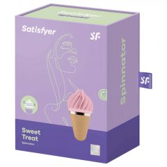   Satisfyer Sweet Treat - nabíjací rotačný vibrátor na klitoris (ružový-hnedý)