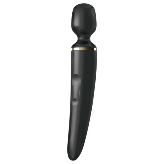 Satisfyer Wand-er Woman - nabíjací, vodotesný masážný vibrátor (čierny)