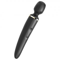   Satisfyer Wand-er Woman - nabíjací, vodotesný masážný vibrátor (čierny)