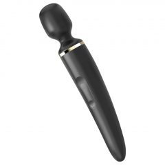   Satisfyer Wand-er Woman - nabíjací, vodotesný masážný vibrátor (čierny)