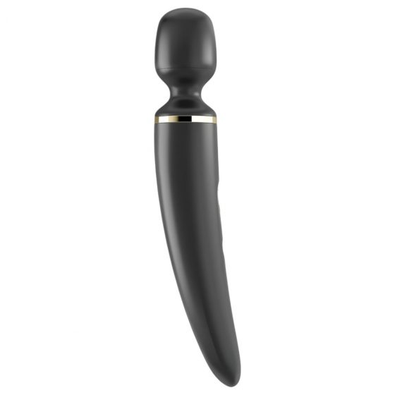 Satisfyer Wand-er Woman - nabíjací, vodotesný masážný vibrátor (čierny)