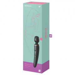   Satisfyer Wand-er Woman - nabíjací, vodotesný masážný vibrátor (čierny)