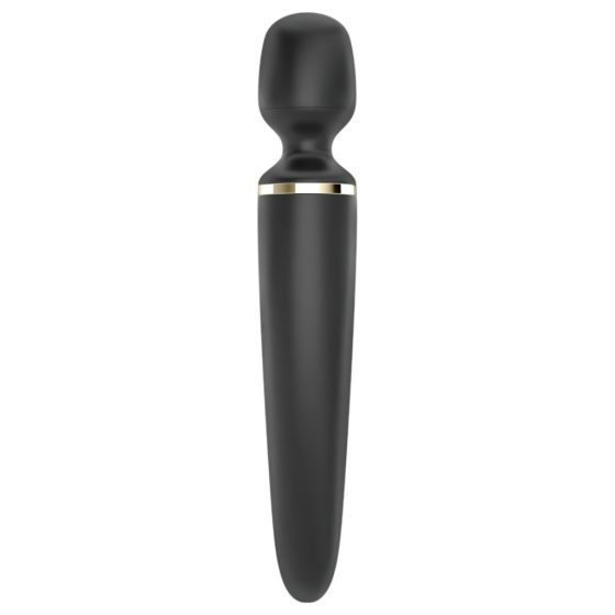 Satisfyer Wand-er Woman - nabíjací, vodotesný masážný vibrátor (čierny)