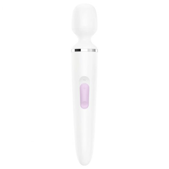 Satisfyer Wand-er Woman - nabíjací, vodotesný masážný vibrátor (biely)