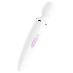   Satisfyer Wand-er Woman - nabíjací, vodotesný masážný vibrátor (biely)