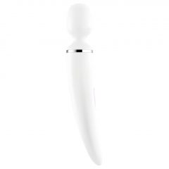   Satisfyer Wand-er Woman - nabíjací, vodotesný masážný vibrátor (biely)