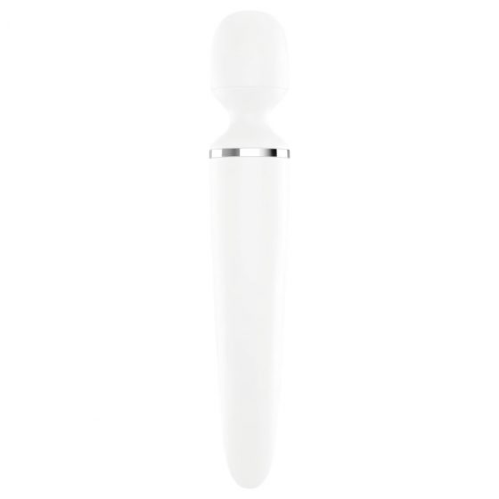 Satisfyer Wand-er Woman - nabíjací, vodotesný masážný vibrátor (biely)