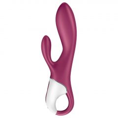   Satisfyer Heated Affair - nabíjací vibrátor s ohrevom a ramenom na klitoris (červený)