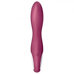   Satisfyer Heated Affair - nabíjací vibrátor s ohrevom a ramenom na klitoris (červený)