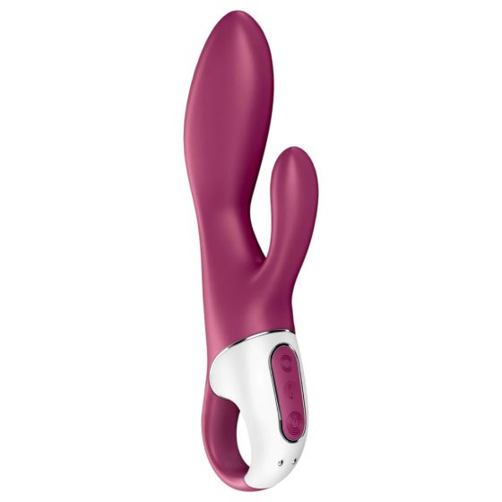 Satisfyer Heated Affair - nabíjací vibrátor s ohrevom a ramenom na klitoris (červený)