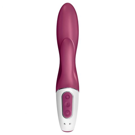 Satisfyer Heated Affair - nabíjací vibrátor s ohrevom a ramenom na klitoris (červený)