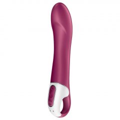   Satisfyer Big Heat - nabíjací, ohrievajúci vibrátor na bod G (červený)