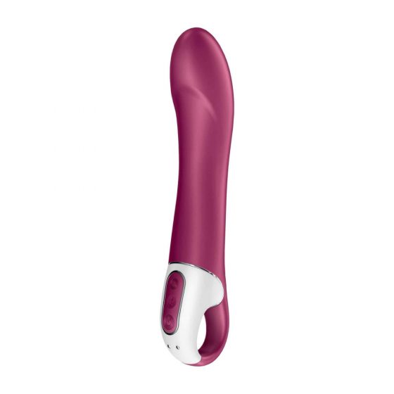 Satisfyer Big Heat - nabíjací, ohrievajúci vibrátor na bod G (červený)