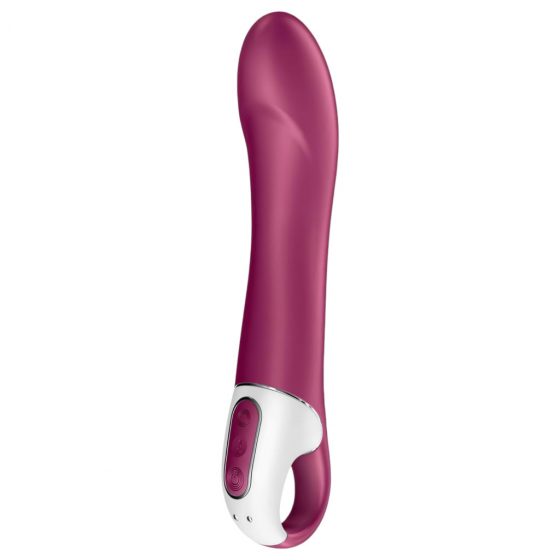 Satisfyer Big Heat - nabíjací, ohrievajúci vibrátor na bod G (červený)