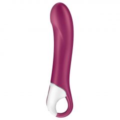   Satisfyer Big Heat - nabíjací, ohrievajúci vibrátor na bod G (červený)