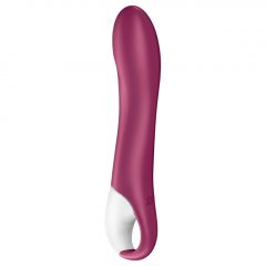   Satisfyer Big Heat - nabíjací, ohrievajúci vibrátor na bod G (červený)