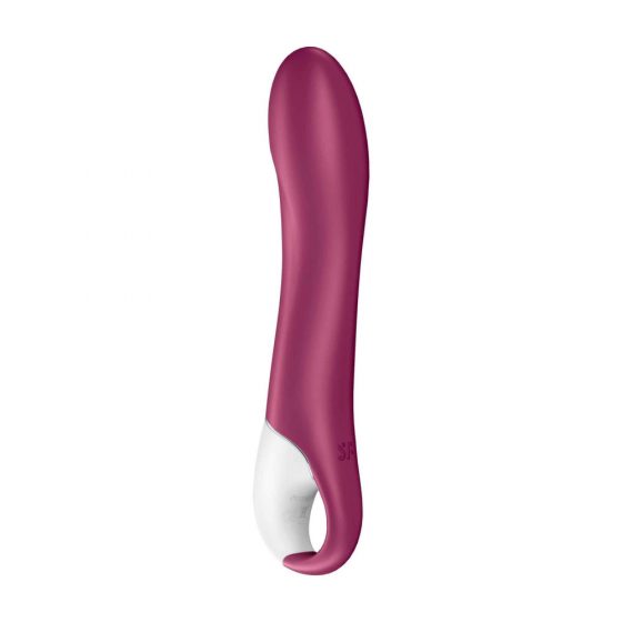 Satisfyer Big Heat - nabíjací, ohrievajúci vibrátor na bod G (červený)