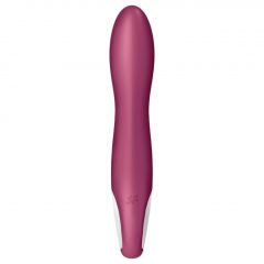   Satisfyer Big Heat - nabíjací, ohrievajúci vibrátor na bod G (červený)