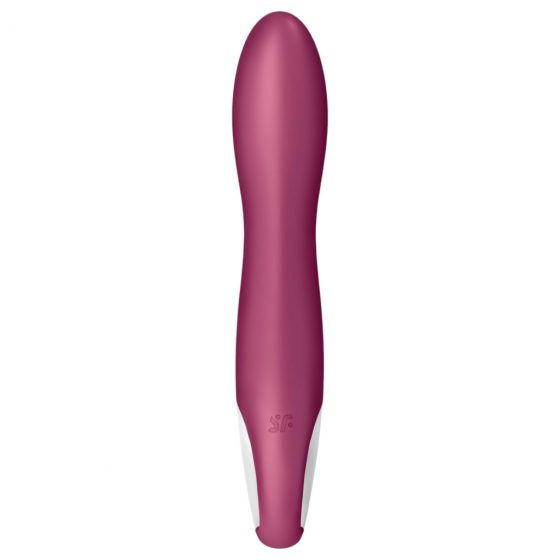 Satisfyer Big Heat - nabíjací, ohrievajúci vibrátor na bod G (červený)