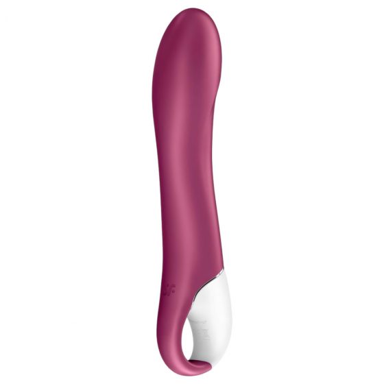 Satisfyer Big Heat - nabíjací, ohrievajúci vibrátor na bod G (červený)