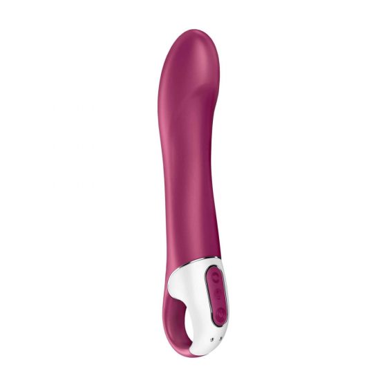 Satisfyer Big Heat - nabíjací, ohrievajúci vibrátor na bod G (červený)