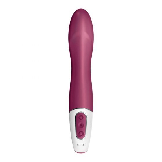 Satisfyer Big Heat - nabíjací, ohrievajúci vibrátor na bod G (červený)