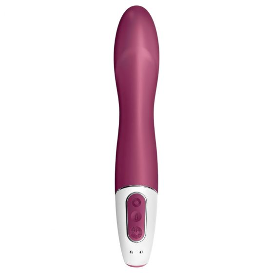 Satisfyer Big Heat - nabíjací, ohrievajúci vibrátor na bod G (červený)