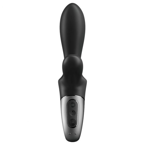 Satisfyer Heat Climax Plus - inteligentný, hrejivý, pákový análny vibrátor (čierny)