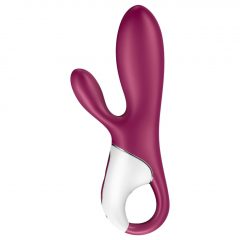   Satisfyer Hot Bunny - inteligentný, vyhrievací vibrátor s ramenom na klitoris (červený)