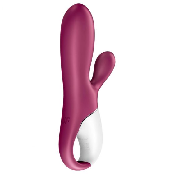 Satisfyer Hot Bunny - inteligentný, vyhrievací vibrátor s ramenom na klitoris (červený)