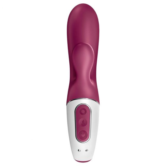 Satisfyer Hot Bunny - inteligentný, vyhrievací vibrátor s ramenom na klitoris (červený)