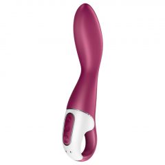   Satisfyer Heated Thrill - inteligentný, nabíjací, ohrievajúci vibrátor (červený)