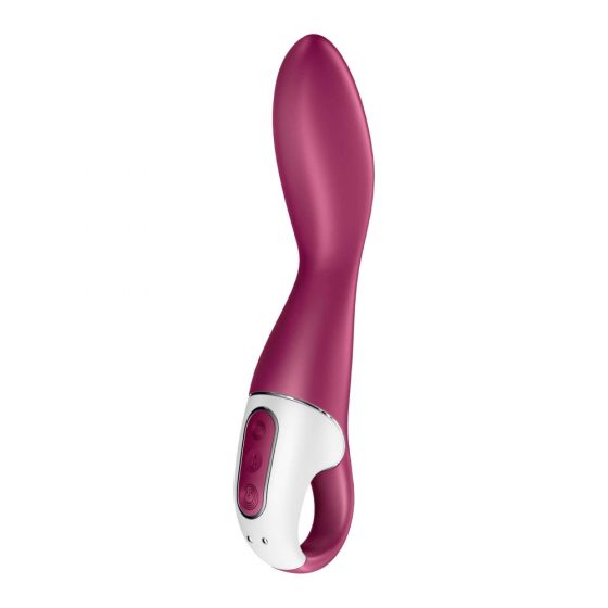 Satisfyer Heated Thrill - inteligentný, nabíjací, ohrievajúci vibrátor (červený)