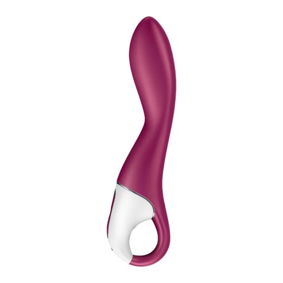 Satisfyer Heated Thrill - inteligentný, nabíjací, ohrievajúci vibrátor (červený)