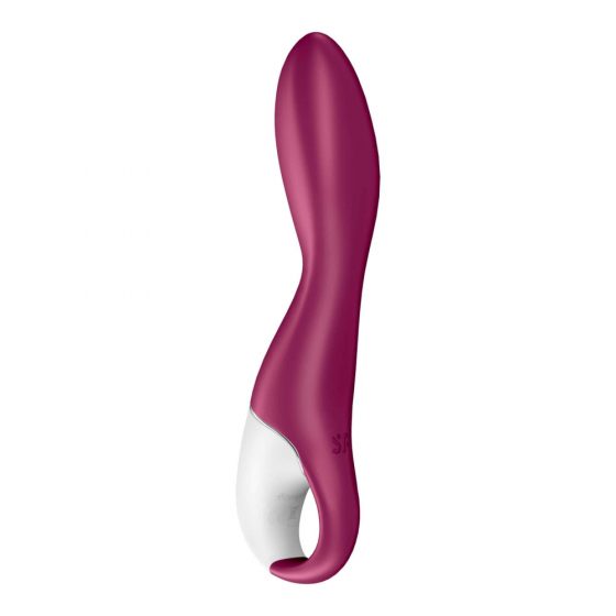 Satisfyer Heated Thrill - inteligentný, nabíjací, ohrievajúci vibrátor (červený)