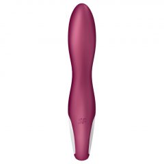   Satisfyer Heated Thrill - inteligentný, nabíjací, ohrievajúci vibrátor (červený)