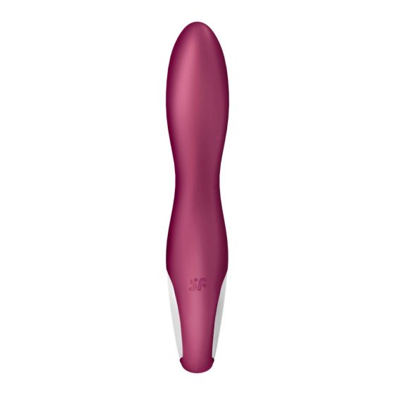 Satisfyer Heated Thrill - inteligentný, nabíjací, ohrievajúci vibrátor (červený)