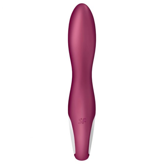 Satisfyer Heated Thrill - inteligentný, nabíjací, ohrievajúci vibrátor (červený)