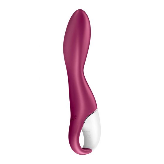 Satisfyer Heated Thrill - inteligentný, nabíjací, ohrievajúci vibrátor (červený)