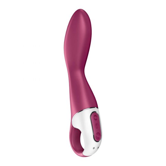 Satisfyer Heated Thrill - inteligentný, nabíjací, ohrievajúci vibrátor (červený)