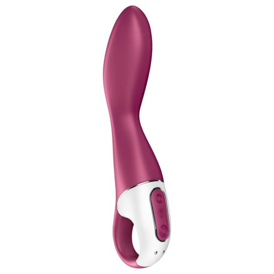 Satisfyer Heated Thrill - inteligentný, nabíjací, ohrievajúci vibrátor (červený)