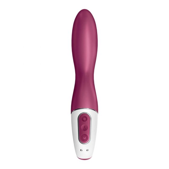 Satisfyer Heated Thrill - inteligentný, nabíjací, ohrievajúci vibrátor (červený)